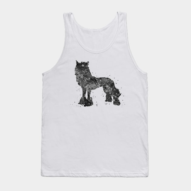 Chinese crested dog black and white Tank Top by Yahya Art